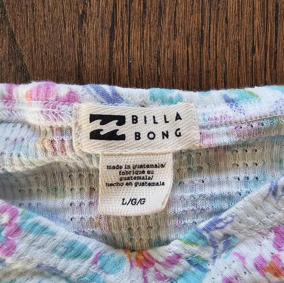 Billabong Pretty Sweet Knit Top Salt Crystal Size Women's Large 12 NEW - Picture 10 of 11